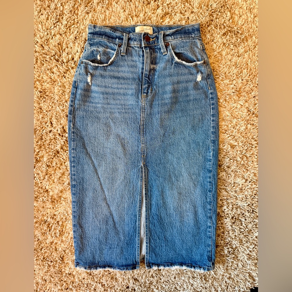 Universal Thread Denim Midi Skirt